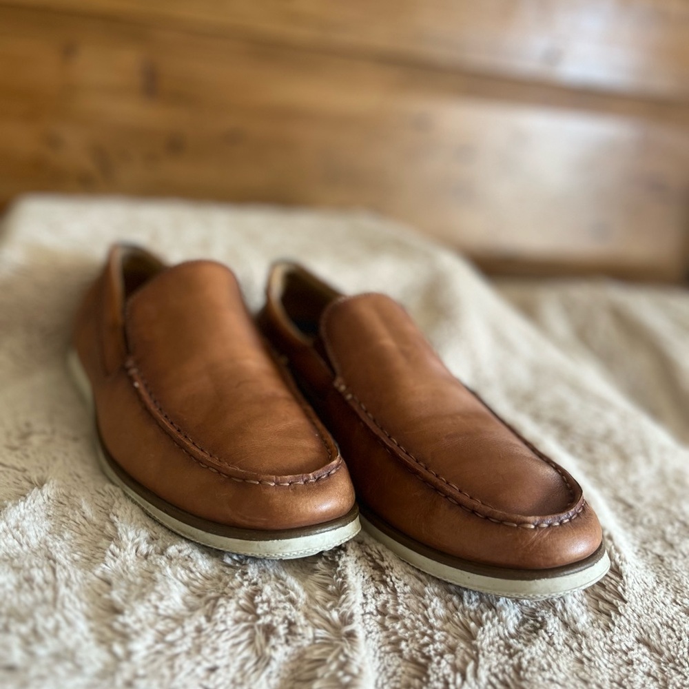 Florsheim Tan Leather Loafers - Picture 11 of 13